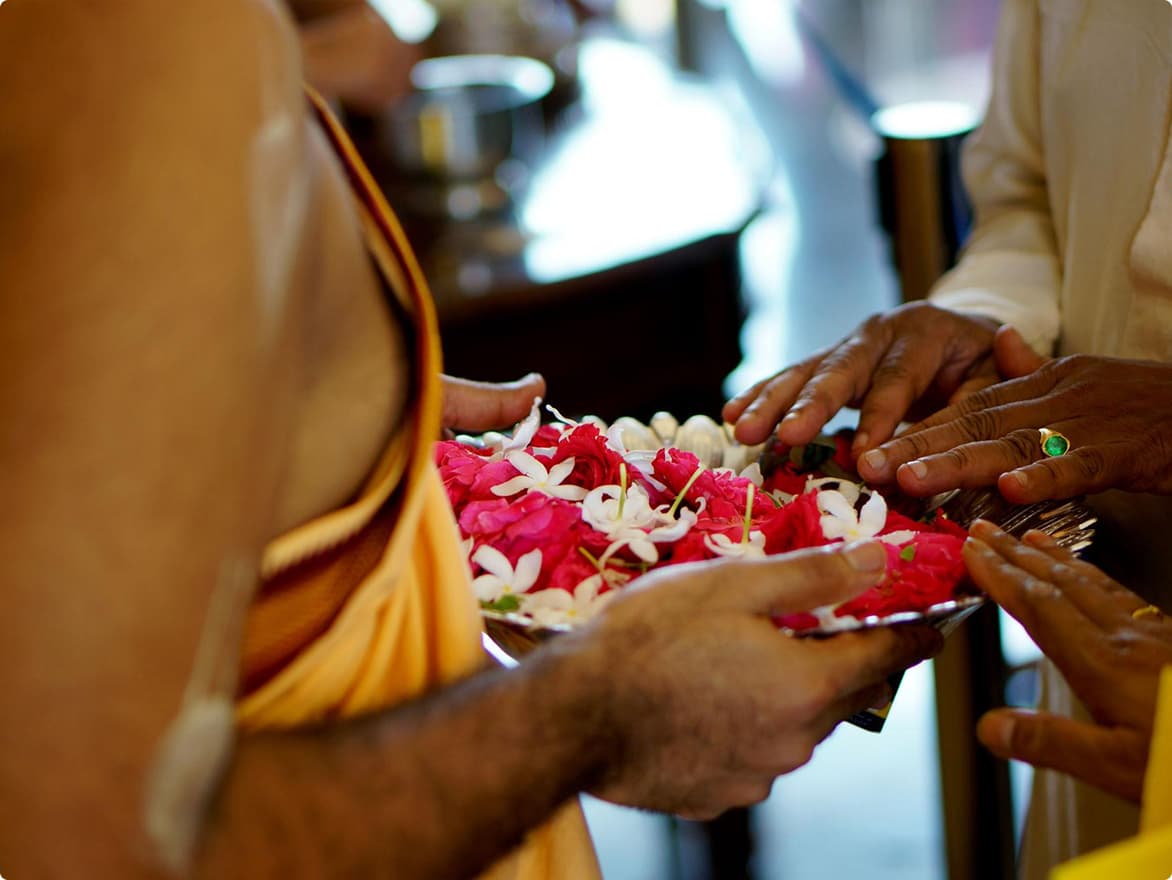 Birthday Archana ritual performed at temple